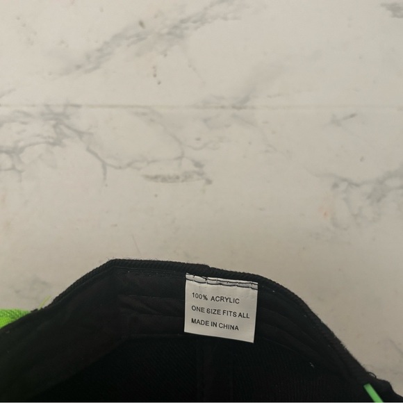 Monster Energy Logo Black Green Snapback Flat Bill Hat OSFA​ - Picture 5 of 5